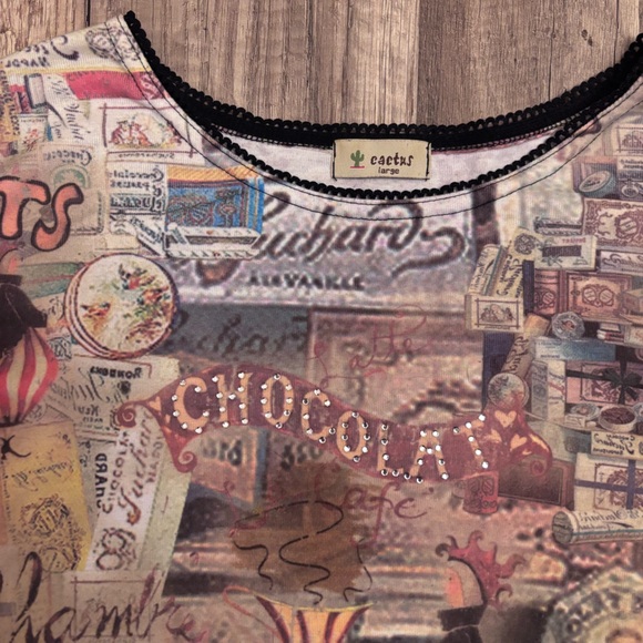 Cactus Multicolor Graphic Top - Picture 2 of 6